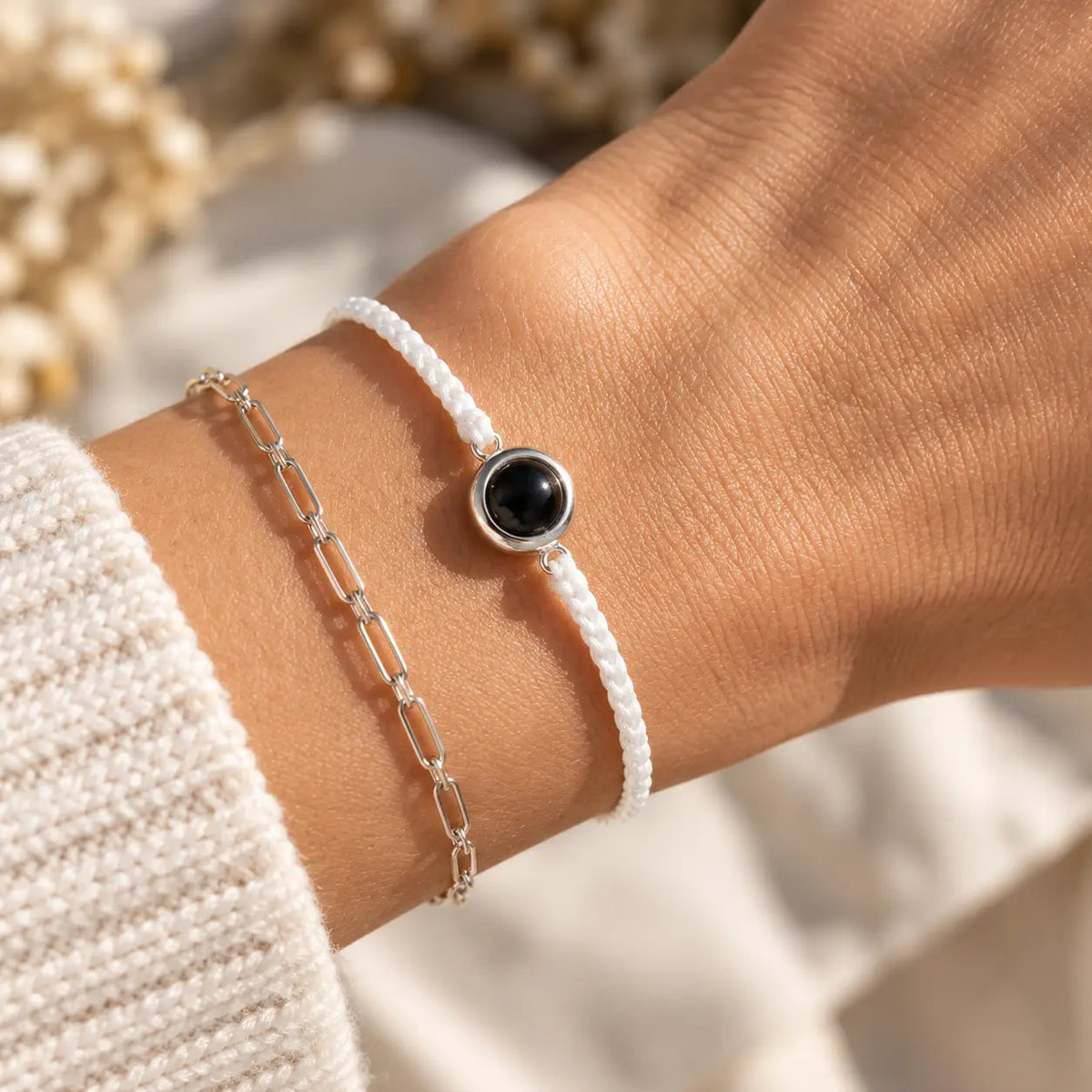 Handmade Personalized Circle Photo Bracelet