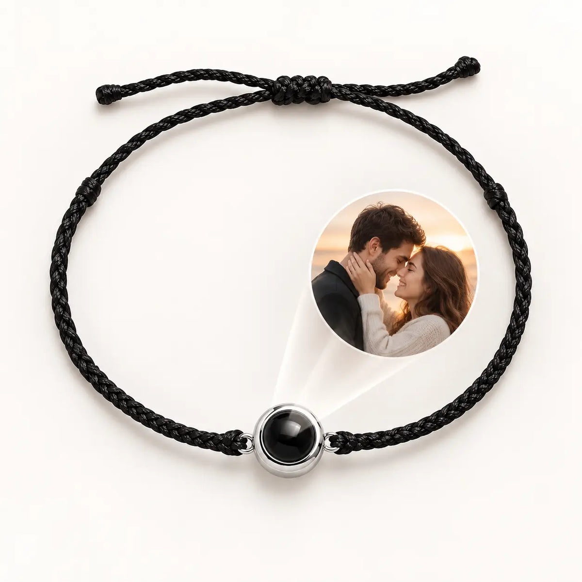 Handmade Personalized Circle Photo Bracelet