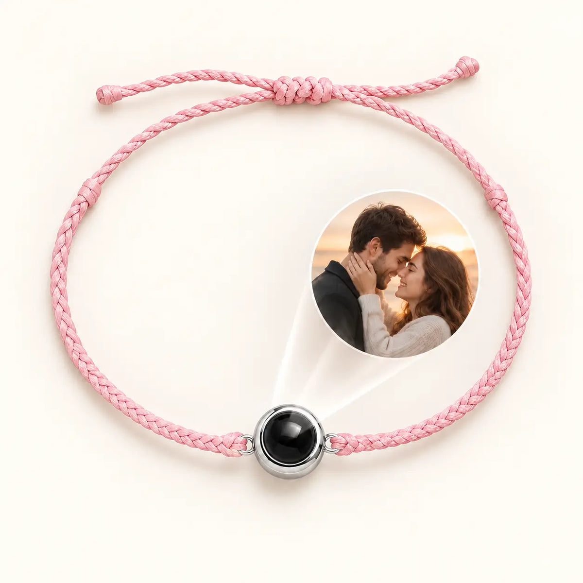 Handmade Personalized Circle Photo Bracelet