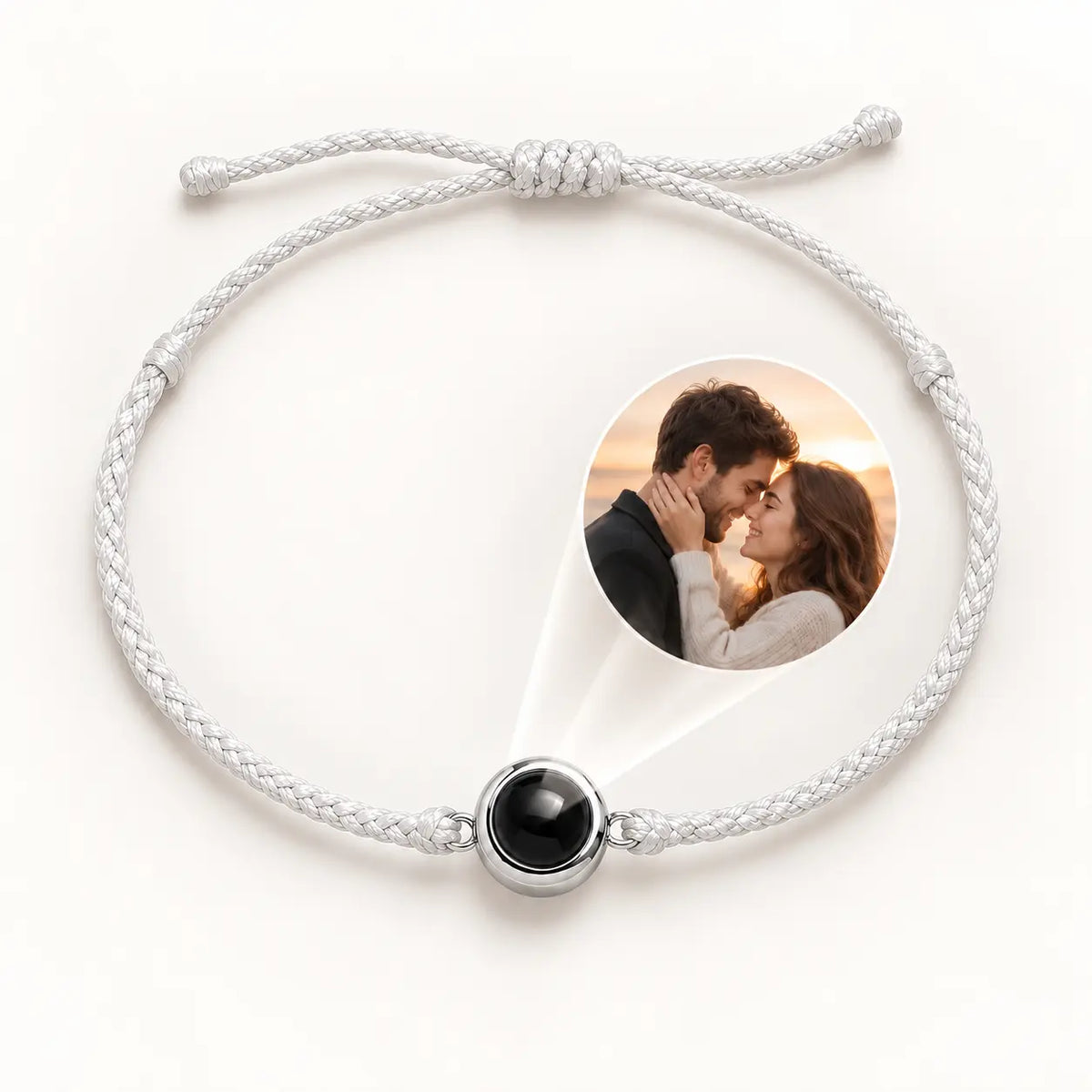 Handmade Personalized Circle Photo Bracelet