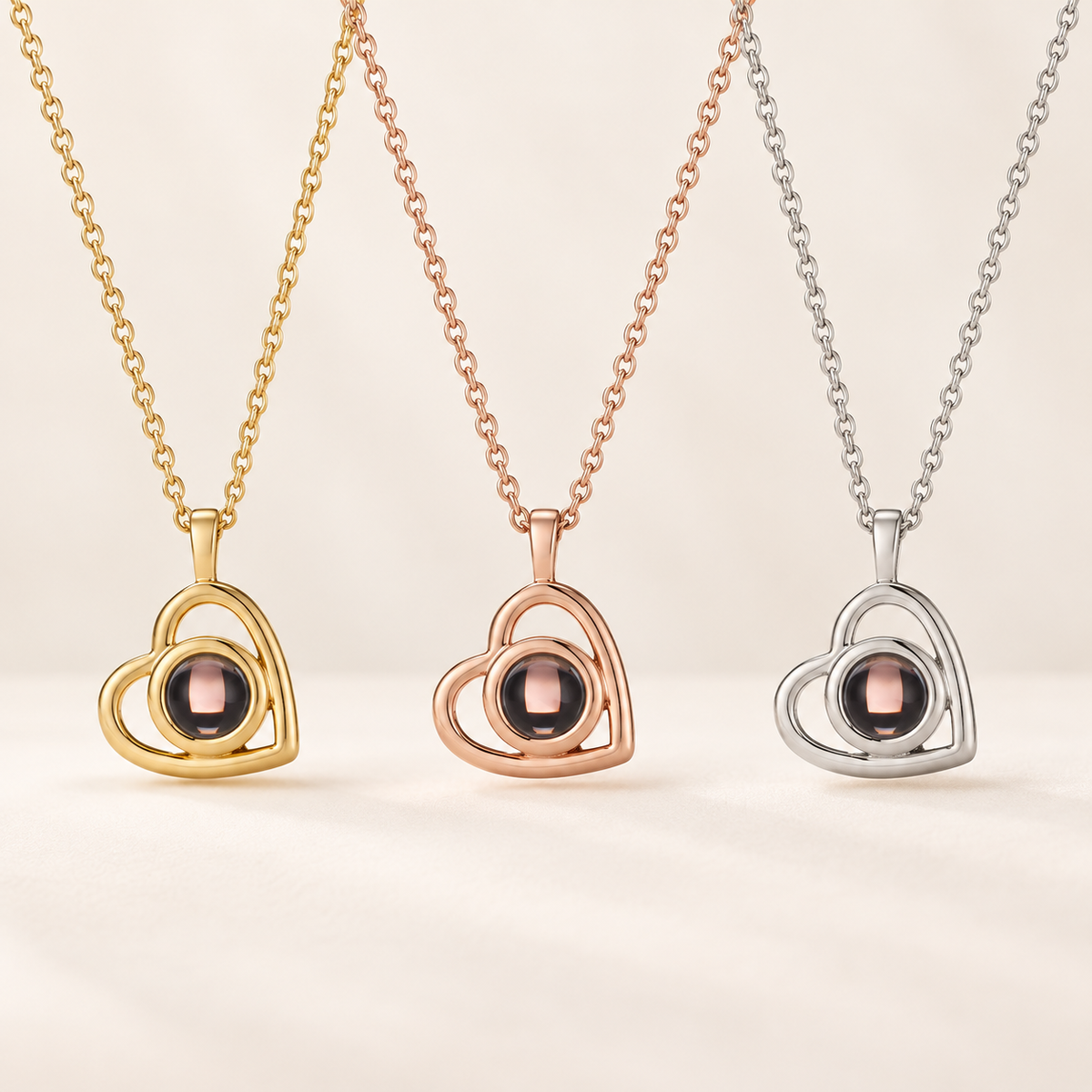 Personalised Heart Photo Necklace