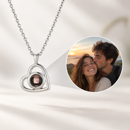 Personalised Heart Photo Necklace