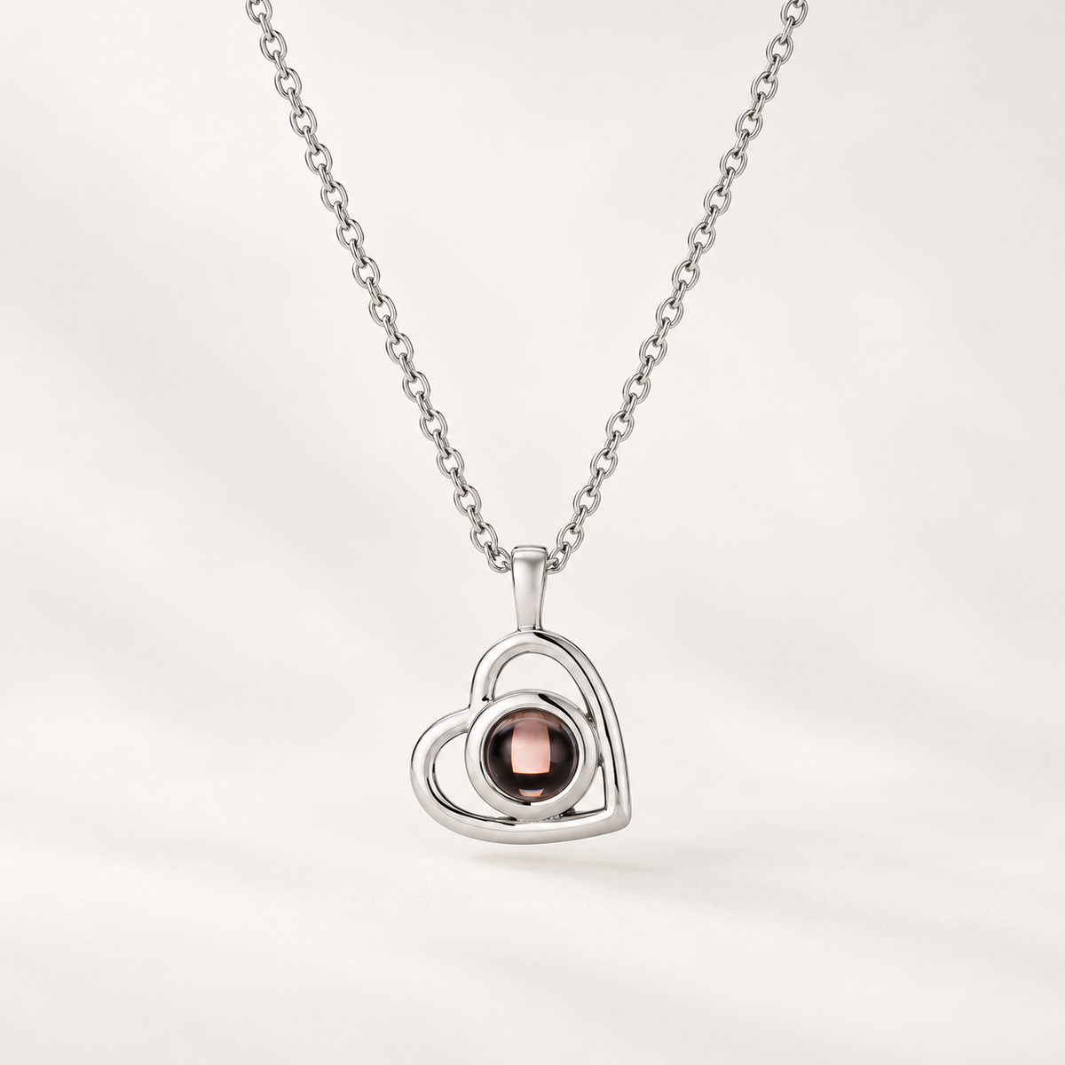 Personalised Heart Photo Necklace