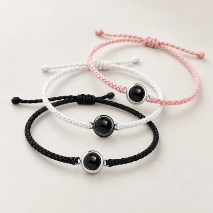 Handmade Personalized Circle Photo Bracelet