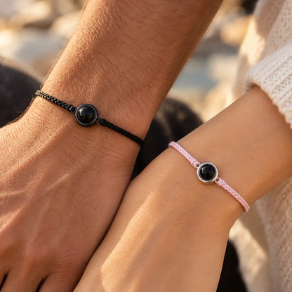 Handmade Personalized Circle Photo Bracelet